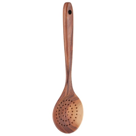 

Colander Wood Slotted Spoon Healthy Strainer Spoon Sturdy Durable Skimmer Scoop With Long Handle For Restaurant For Kitchen