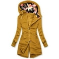 thumbnail image 2 of Women Solid Color Coat Button Down Overcoat Fluffy Jacket Long Sleeve Cardigan Warm Winter Overcoat Windproof Outer Coat, 2 of 6
