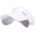 thumbnail image 1 of Gorra de béisbol para mujer con visera solar, de secado rápido, color blanco, 1 of 4