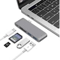 thumbnail image 2 of Concentrador tipo C, concentrador 5 en 1, concentrador 6 en 1, concentrador para MacBook, divisor USB-C a HDMI, 2 of 5