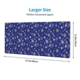 thumbnail image 3 of Pofeuu Golden Snowflakes Royal Blue Print Desk Mat for Keyboard and Mouse，Computer Desk Matt for Desktop，Large Mouse Pad for Desk，Desk Pads on Top of Desks 12x31.5in, 3 of 8