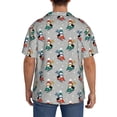 thumbnail image 3 of Kdxio Men's Hawaiian Shirt for Men Short Sleeve Shirt Skiing penguin Summer Casual Holiday Beach Button Down T-Shirts, 3 of 5