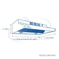 thumbnail image 2 of CAMPANA DE COCINA CR 80 CM BLANCO SANAIRE CR 80 CM BLANCO PARED, 2 of 2