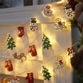 thumbnail image 5 of 59in LED Christmas Garland Lights Battery Powered for Indoor Outdoor Decor - Warm White String Lights for Fireplace Mantle Garden Wedding Party Holiday Decorations, 5 of 6