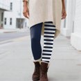 thumbnail image 5 of COMVALUE Women's and Plus Size Oh So Soft Knee & Full Length Leggings | Lots of Prints Navy Size S, 5 of 7