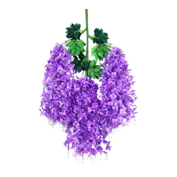 Ruanlalo Artificial Wisteria Flowers Fake Wisteria Vine Hanging Garland Faux Silk Flower String for Wedding Arch Ceremony Party Garden Home Backdrop Decor