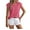 Pink, variant on GigrtiJin Women's Summer Tops Short Sleeves Crew Neck Solid Color T-Shirt Basic Loose Comfy Going out Blouses