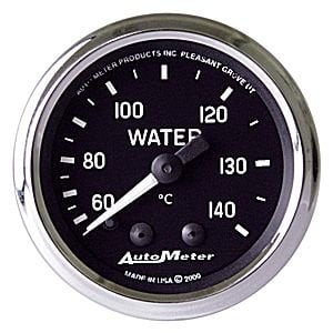 Auto Meter 4931 Ultra-Lite II 2-1//16 140-280 Degree F Mechanical Water Temperature Gauge