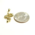 thumbnail image 3 of 14k yellow gold Rattle snake reptile Pendant charm diamond cut fine jewelry 1.7g, 3 of 12