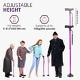 thumbnail image 4 of Bastón Allay para hombre y mujer: plegable, ajustable y plegable para personas mayores, con equilibrio, de pie, punta pivotante, resistente, con bolsa de viaje | Bastones para personas mayores - Morad, 4 of 5