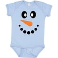 thumbnail image 3 of Inktastic Cute Smiling Snowman Face with Carrot Nose Boys or Girls Baby Bodysuit, 3 of 5