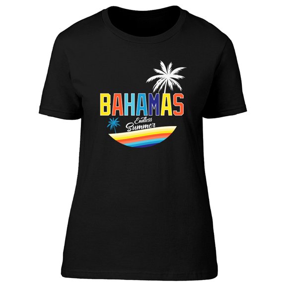 Bahamas Colorful Tropical Beach Tee Women's -Image by Shutterstock
