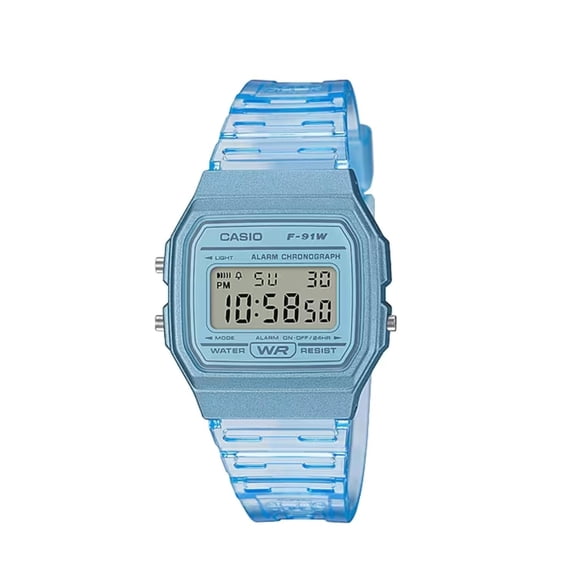 Reloj Casio F-91WS-2 Azul Resistente al Agua Digital azul 33 mm Casio F-91WS-2CF