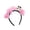 F003- Pink, variant on Halloween Party Supply, Halloween Party Supplies, Floral Decorations for Party, Black Party Decorations, Red Artificial Flower Skull Dark Gothic Hoop, 8 Inch, 1 Pack
