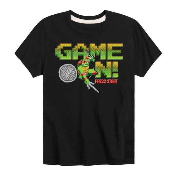 Teenage Muntant Ninja Turtles - Game On Raph - Toddler And Youth Short Sleeve Graphic T-Shirt