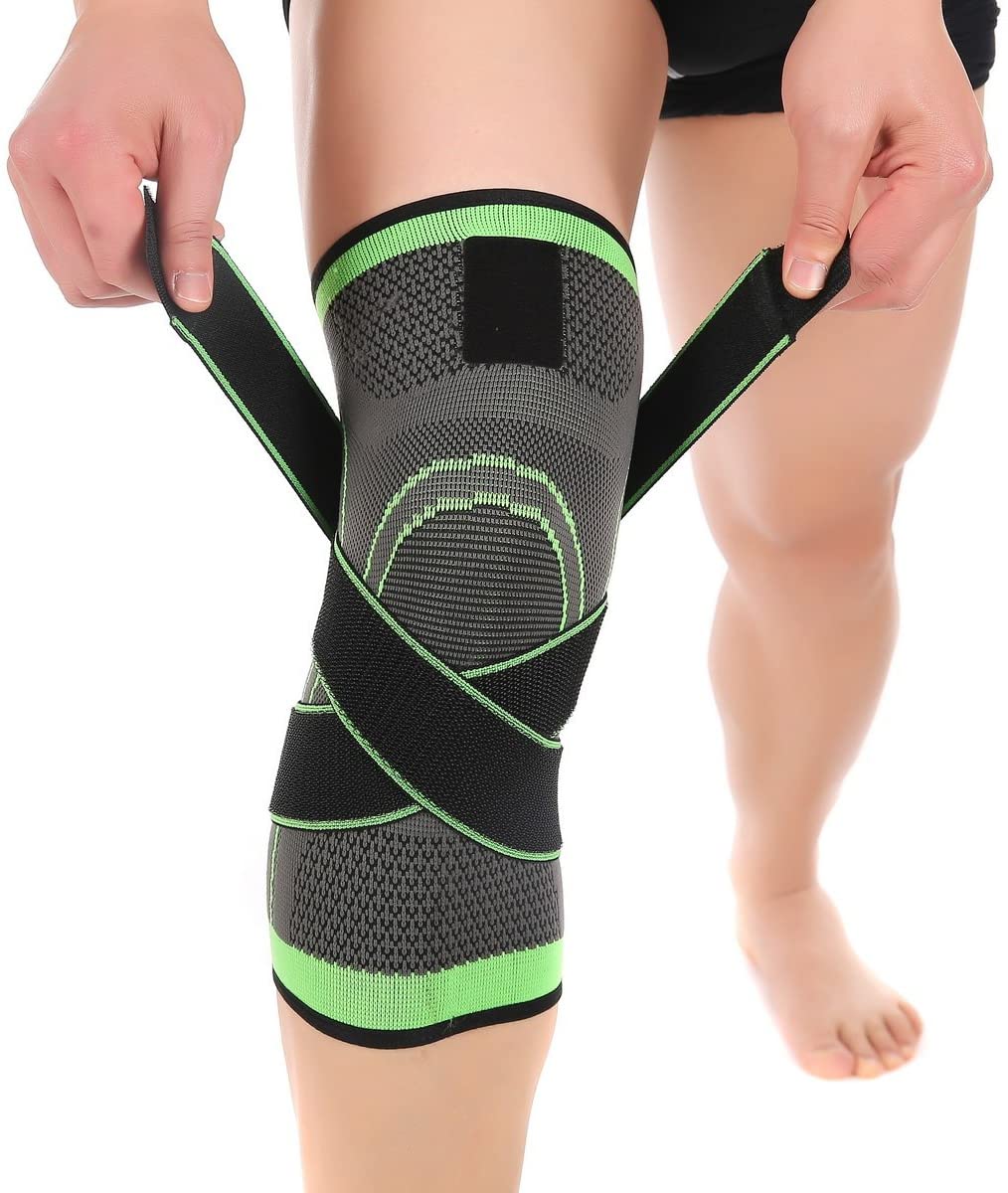 3D Knee Brace, Compression Knee Sleeve Sports Knee Pads with Men Women for  Joint Pain and Arthritis Relief, Provide Extra Support for Your Sports(M) 