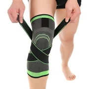 3D Knee Brace, Compression Knee Sleeve Sports Knee Pads with Men Women for Joint Pain and Arthritis Relief, Provide Extra Support for Your Sports(L)