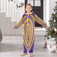 thumbnail image 6 of Vzayyk 4T-14Y Size Aviliable Cozy One-Piece Footless Sleeper Pajama Yellow Purple, 6 of 8