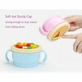 thumbnail image 6 of Jenniferbaby Snack Catchers Cup Plastic with Silicone Lid and Plastic Cover, Blue, 2 Piece, 6 of 7