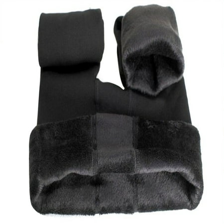 

YeccYuly Women Fleece Lined Tights Women Leggings Thermal Pantyhose Fake Translucent Tights High Waisted Elastic Winter Warm Pants