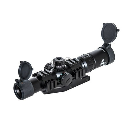 Lancer Tactical 1.5-4 x 30 Tri-Illuminated Mil-Dot Rifle Scope in Matte (Best Tactical Rifle For The Money)