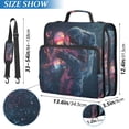 thumbnail image 2 of FORMRS Zipper Binder with Shoulder Strap 2-inch Ring 500 Sheet Capacity File Bag, Glowing Jellyfish, 2 of 5