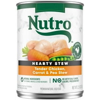 Nutro Hearty Stew Natural Cuts In Gravy Cuts In Gravy Tender Chicken Stew Adult Wet Dog Food, 12.5 Oz Can