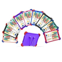 ME Silicone Protective Case with Built-In Stainless Steel Kickstand for iPad 10.2 9th Gen (2021 Release), 8th Gen (2020 Release) and 7th Gen (2019 Release) in Purple