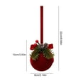 thumbnail image 2 of BNNG Christmas Flocked Bell Ornament DIY Craft Kit - Vintage Style Jingle Bells for Holiday Tree Decor, Window Display Decorations, and Festive Home Hanging Ornaments(Red), 2 of 4