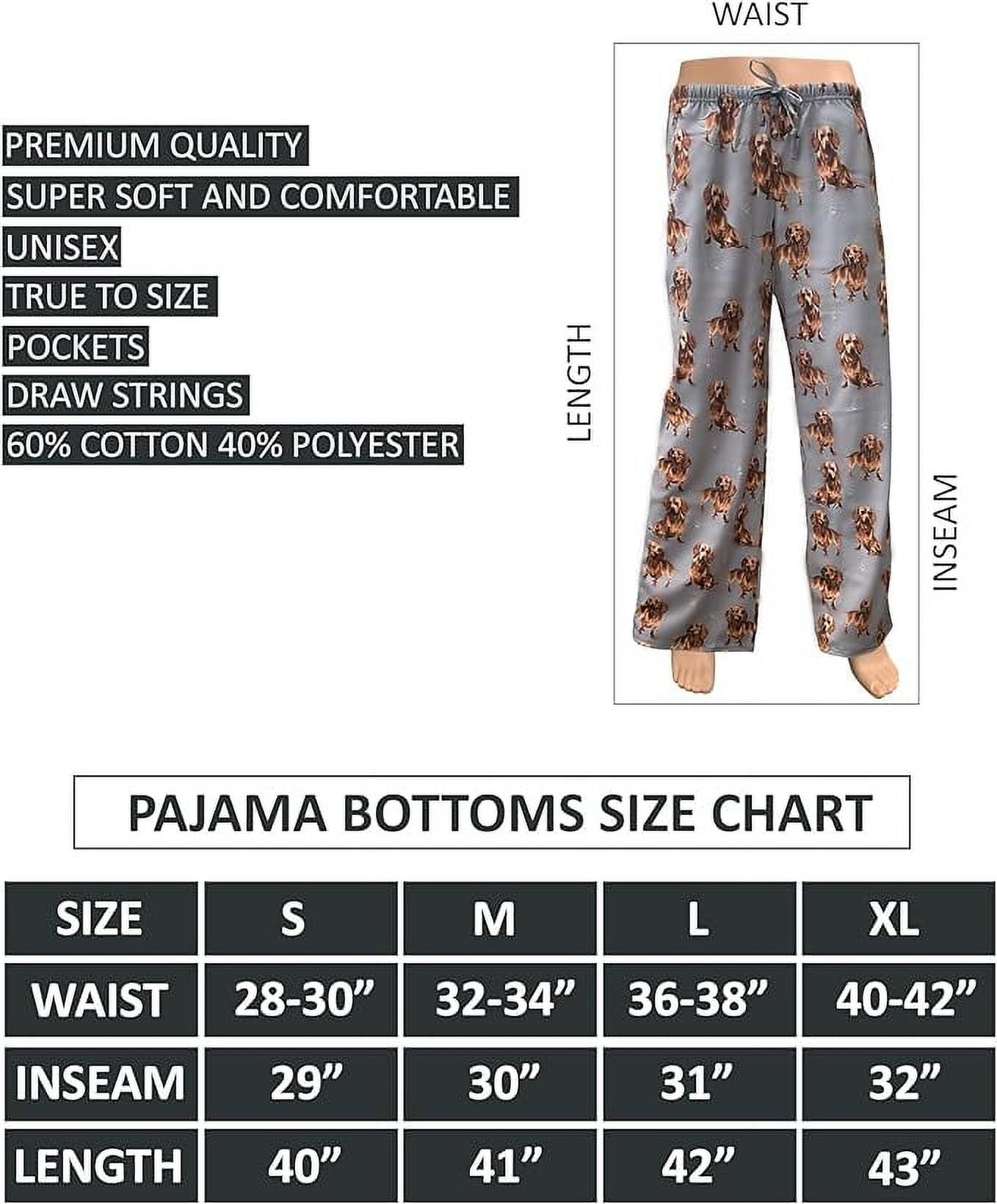 E & S Imports Women's #09 Dachshund Dog Lounge Pants - Pajama Pants Pajama Bottoms - Medium