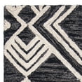 thumbnail image 3 of SAFAVIEH Micro-Loop Floral Diamond Trellis Wool Runner Rug, Charcoal/Ivory, 2'6" x 9', 3 of 5