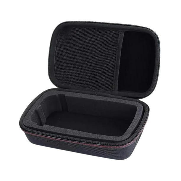 Estuche rígido con cremallera para almacenamiento de multímetros, bolsa para herramientas, resistente al desgaste, pinza amperimétrica Borde negro