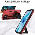 thumbnail image 5 of CoverON Apple iPhone 12 Mini Case (5.4"), KickStand Ring Loop Holder Rugged Cover Magnetic Slide Stand, Red, 5 of 9