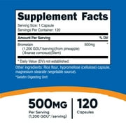 Nutricost Bromelain Supplement 500mg, 120 Vegetarian Capsules