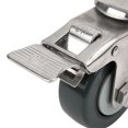 thumbnail image 4 of Freno Rueda Universal Rueda Giratoria Rueda De Carro Rueda De Freno De 3 Pulgadas Rueda De Freno De Polipropileno De 3 Pulgadas Soporte De Acero Inoxidable 304 Carros Silenciosos ANGGREK BA1011, 4 of 8