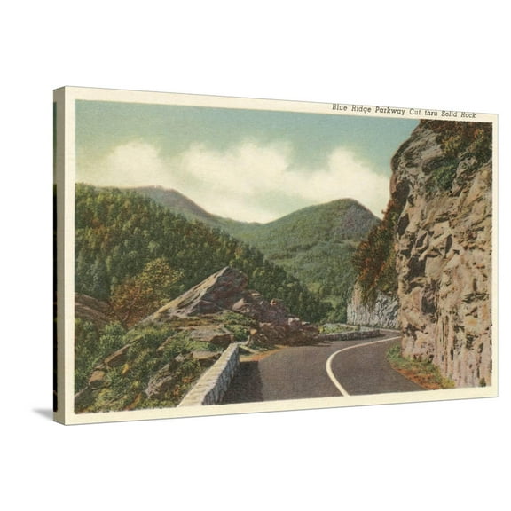 Art.com Blue Ridge Parkway Stretched Canvas Print Wall Art, 36" x 24"