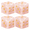 Pink-4PCS, variant on 2Pcs 16mm Natural Crystal Mahjong Dice Set, 6 Sided Substantial Weight Decorative Gemstone Dice, Perfect Mahjong Hostess Gift & Tabletop Party Accessories