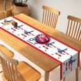 thumbnail image 1 of Decorative Table Banner 4th Of July Table Runner Dresser Scarf Red Blue Starss Stripe Table Runner 4th Of July Holiday Party Dinner Kitchen Decor Patriotic Decor 13*70 Inches, 1 of 4