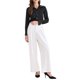 thumbnail image 2 of INSPIRAR CHIC Blusa de satén para mujer con cuello de punto, de manga larga, elegante y casual de negocios, XS, negra, 2 of 6