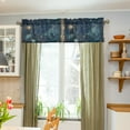 thumbnail image 3 of Yayeee Kitchen Valance Rod Pocket 54" x 18" Living Room Window Curtain, Dark Star Map, 3 of 6