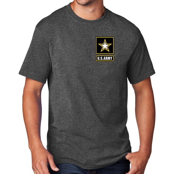 Men's United States Army T-shirt, 6XL Dark Heather Gray