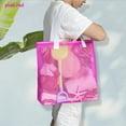 thumbnail image 5 of 5Pieces Reusable Mesh Beach Tote Bags ,Mesh Gift Bag With Drawstring For Shopping,Poolside, 5 of 8