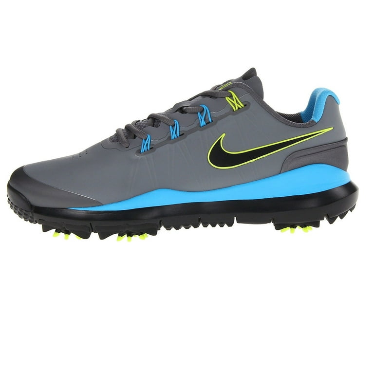 NEW Nike TW '14 Cool Gray/Vivid Blue/Black Golf Shoes 12 -