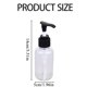 thumbnail image 3 of Botellas vacías con bomba de loción Runskmd, envases de plástico rellenables, transparentes, ideales para jabón, champú, lociones, jabón líquido corporal y aceites de masaje., 3 of 8