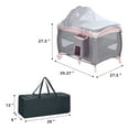 thumbnail image 2 of Pamo Babe Baby Playard, Foldable Changing Table, Wheels, Canopy for Newborn, Four-Panels, 2 of 8