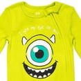 thumbnail image 6 of Disney Monsters Inc. Baby Boys' 2-Pack Footed One-Piece Sleep N' Play Mike Sulley Green, 6 of 7