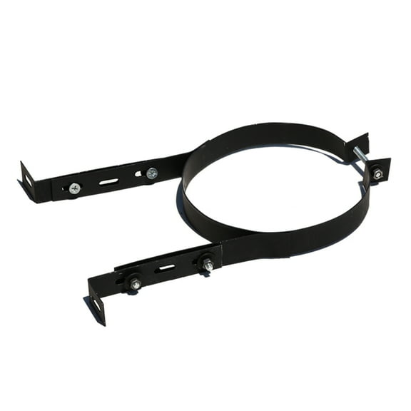 Smoked Pipe Bracket Chimney Pipe Holder High Strength Chimney Pipe Brackets Adjustable Stainless Steel Wall
