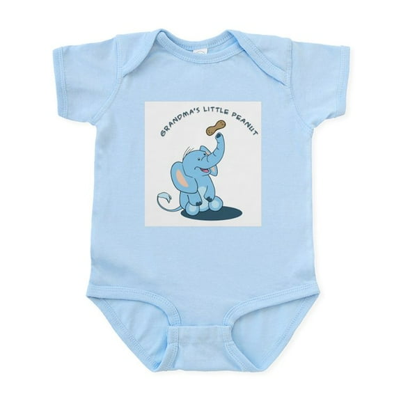 CafePress - Grandma's Little Peanut Infant Bodysuit - Baby Light Bodysuit, Size Newborn - 24 Months