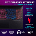 thumbnail image 4 of Laptop Gamer ACER Nitro V 16S GeForce RTX 5060 8GB Core i7 240H 32GB DDR5 1TB SSD 16" FHD+ 180Hz Teclado Ingles Mouse DXT Gaming, 4 of 5