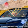 thumbnail image 4 of KUIFORTI Car Windshield Sun Shade Large Sunshade, Mushroom Front Window Cover Sun Visor Protector Accessories for Truck SUV Sedan Hatchback Van (66.53×34.44 Inch), 4 of 6